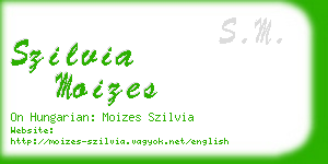 szilvia moizes business card